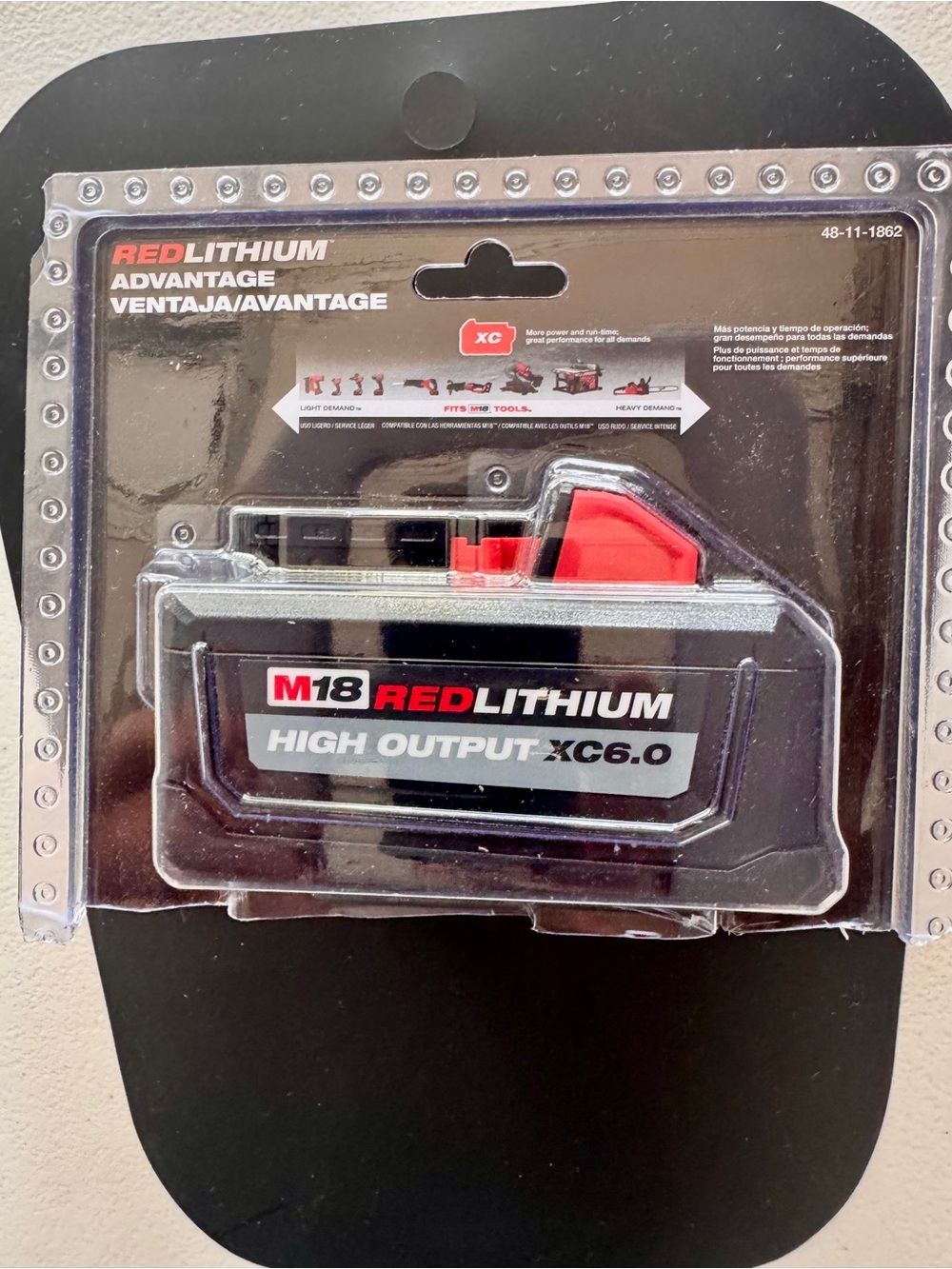 NEW Milwaukee M18 High Output XC6.0 6.0Ah Battery 48-11-1862 New Sealed